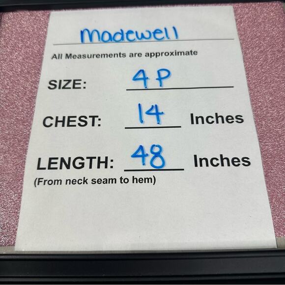 NWT Madewell Ruffle Strap Wrap Maxi Dress Size 4P Inkspot Dots Pink Retro Party - Picture 13 of 14